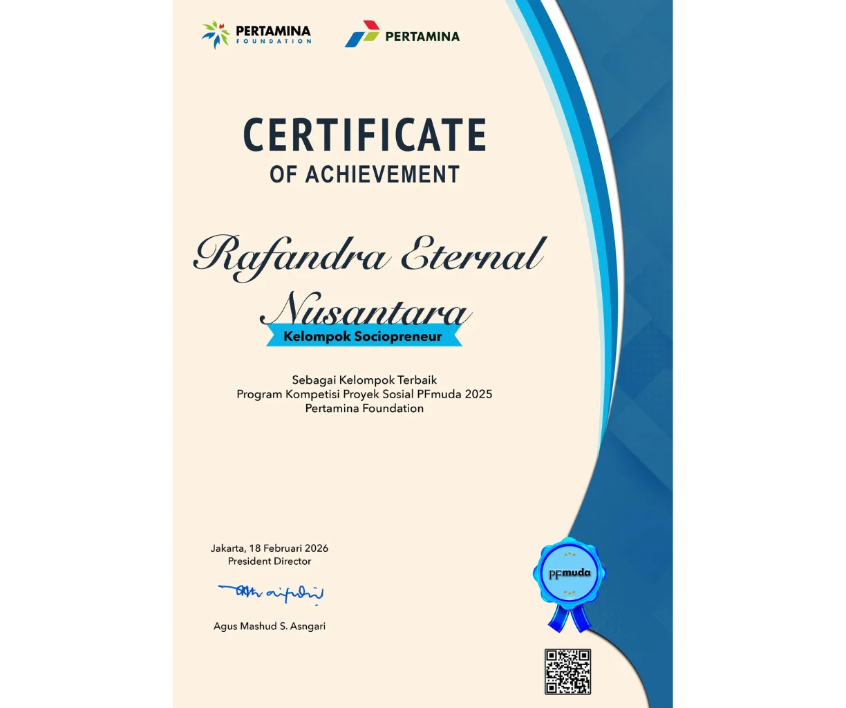 Pertamina Foundation Sociopreneur Award 2025
